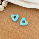 Coeur "Lovo" acétate-Boucles d'oreilles-instants-plaisirs-Bleu Turquoise-Instants Plaisirs | Bijoux