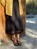 Sandalia plana Grace negra