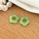 Fleurs "Flora" acétate-Boucles d'oreilles-instants-plaisirs-Vert pomme-Instants Plaisirs | Bijoux
