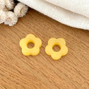 Fleurs "Flora" acétate-Boucles d'oreilles-instants-plaisirs-Jaune-Instants Plaisirs | Bijoux