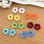 Flowers "Flora" acetate-Earrings-instants-plaisirs-White-Instants Plaisirs | Jewelry