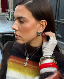 Brazalete asimétrico transparente