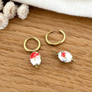 Créoles "Blossom" acier-Boucles d'oreilles-instants-plaisirs-Instants Plaisirs | Bijoux