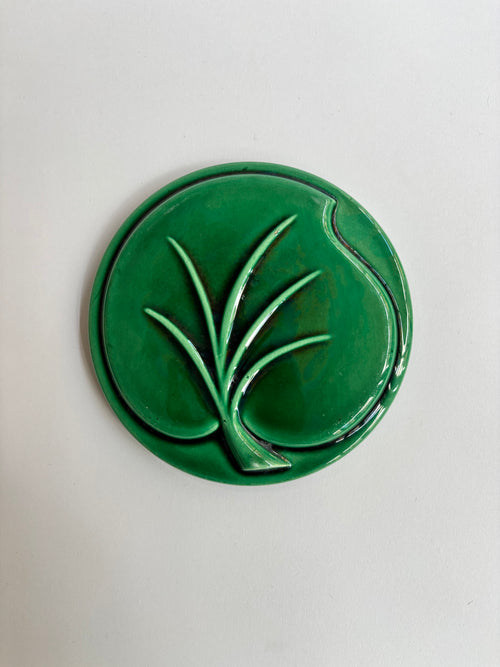 Dessous De Bouteille En Céramique Vert