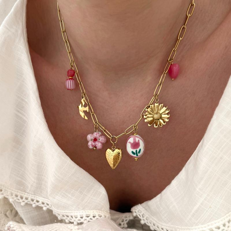 "Valentina" steel necklace-Necklaces-Instants Plaisirs • Jewelry-Instants Plaisirs | Jewelry