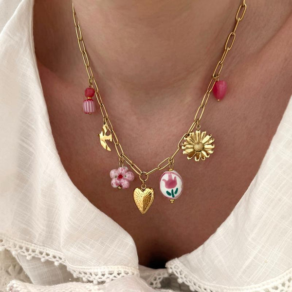 "Valentina" steel necklace-Necklaces-Instants Plaisirs • Jewelry-Instants Plaisirs | Jewelry