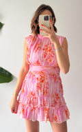 Robe Fleurie Aspen - Rose