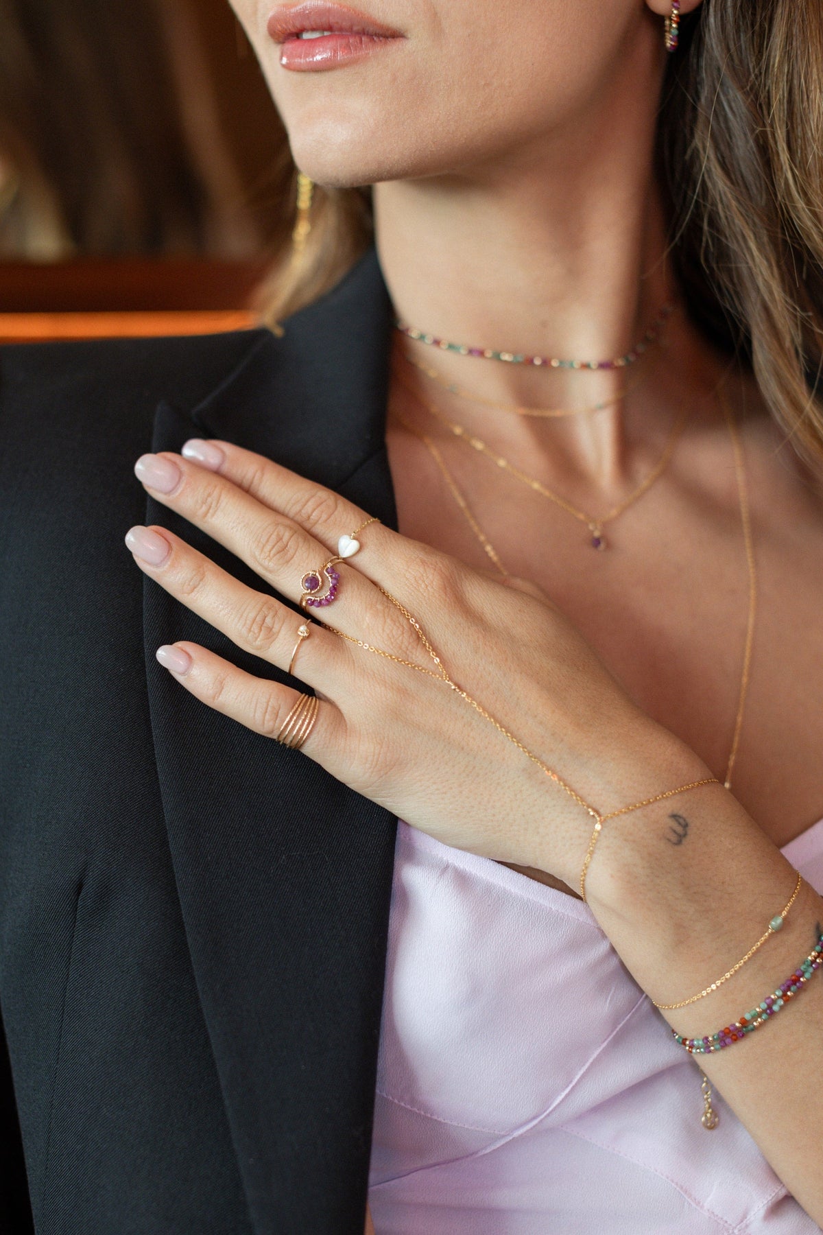 Bague Swan - Rubis