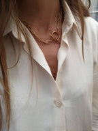 Collier Acier - Doré