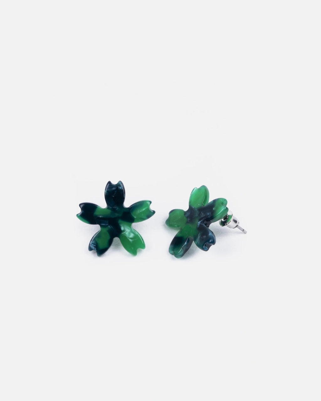 Boucles D'Oreilles Sakura - Vert
