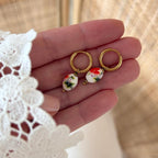 Pendientes aro acero “Blossom”-Pendientes-instants-plaisirs-Instants Plaisirs | Joyas