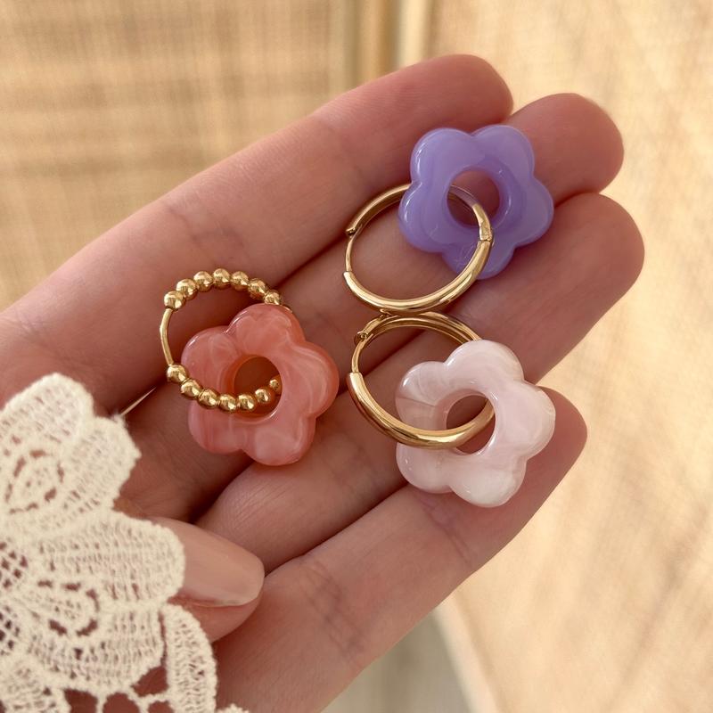 Pendientes maxi aros “Zoé” bañados en oro-Pendientes-instants-plaisirs-Instants Plaisirs | Joyas