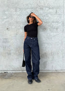 Jean Knox Relaxed Straight - Dark Wash