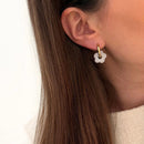 Créoles "Mini Stelo" Acier Doré