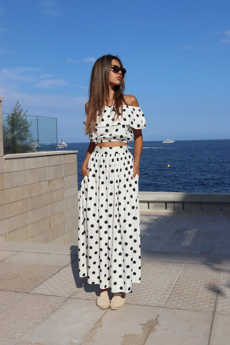 Jupe Flavy - White Polka