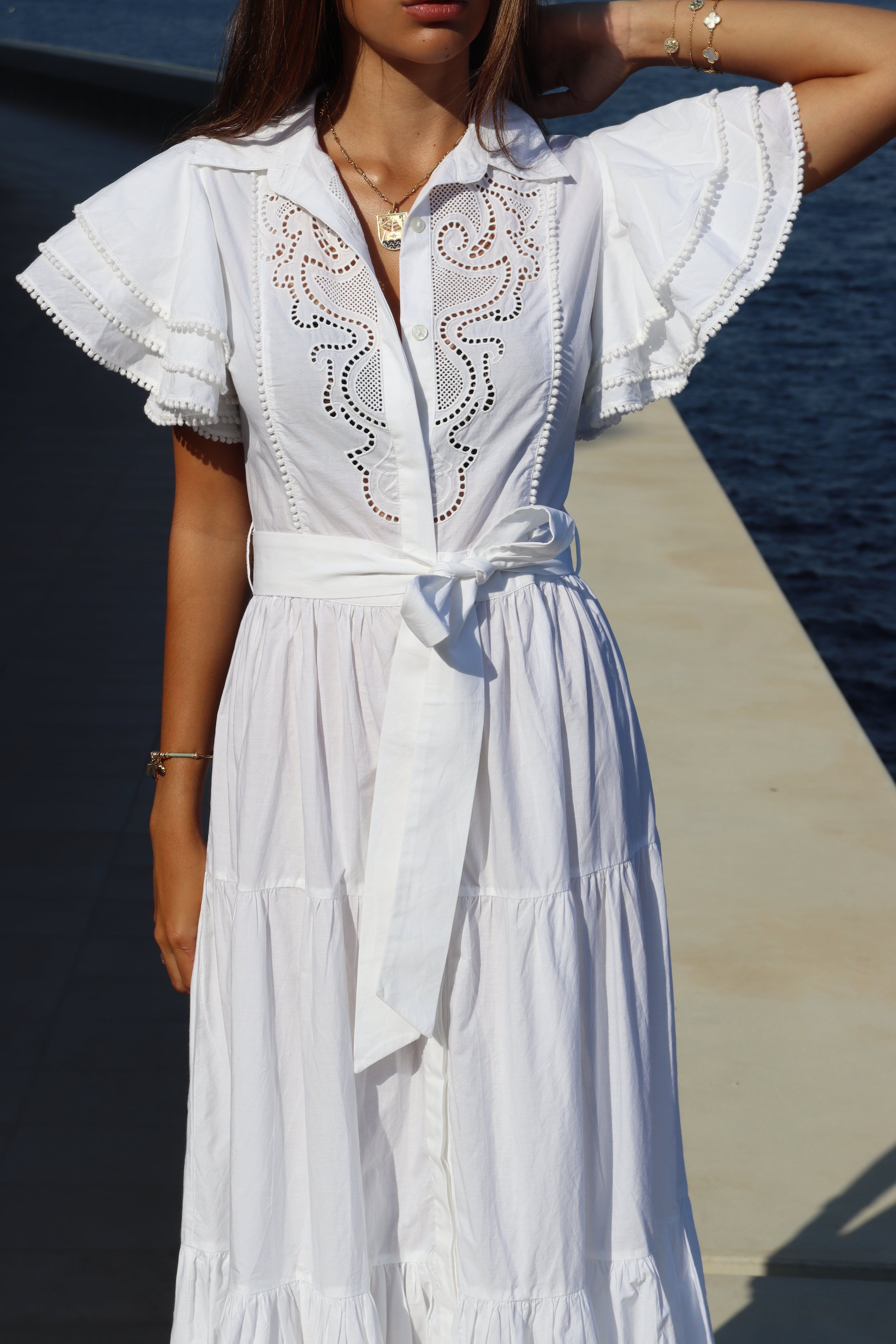 Camelia Dress - White