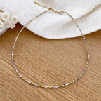 Collar jaspe acero "Wallis"-Collares-Instants Plaisirs • Joyas-Instants Plaisirs | Joyas