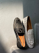 Mocasines Croco Negro - Lachoix