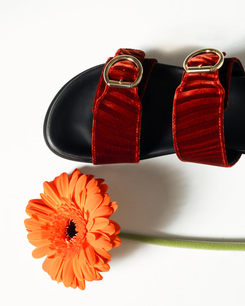 Sandalias Doble Hebilla Ruggine - Lachoix