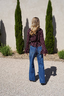Mona Burgundy Blouse