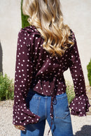 Mona Burgundy Blouse