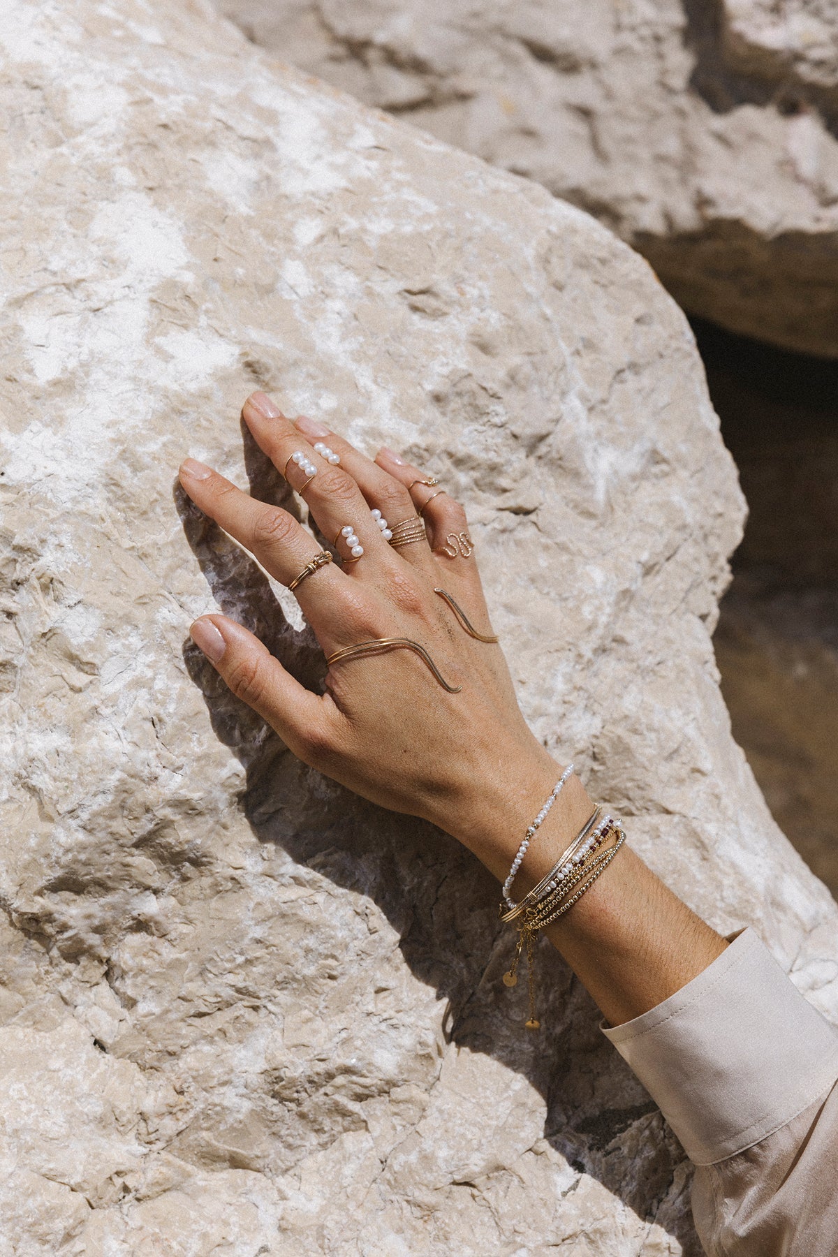 Grande Bague Sable - Perle De Culture