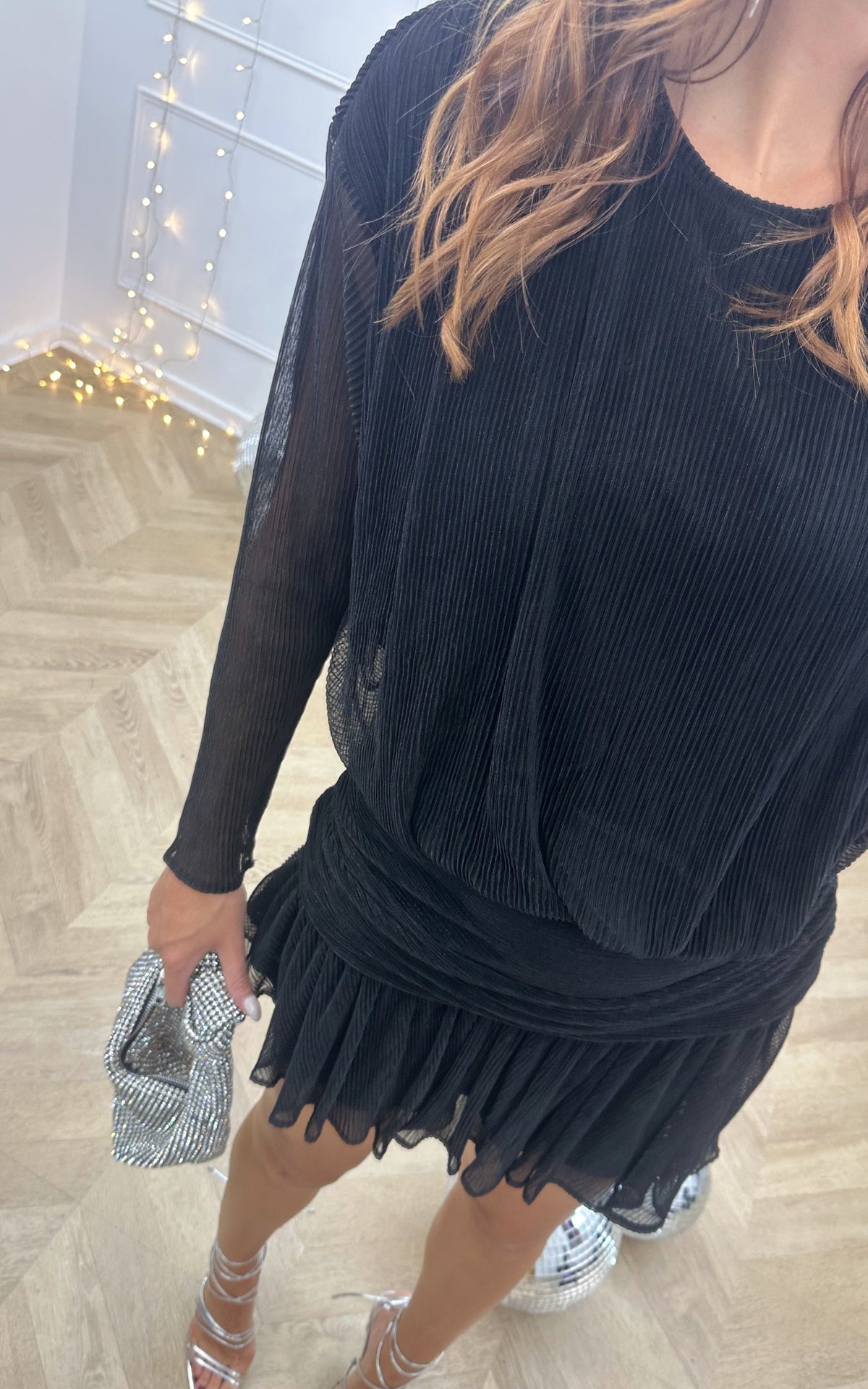 Vestido con Lentejuelas Midnight Kiss - Negro