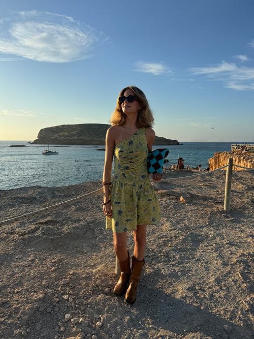 Asymmetrical Dress - Water Lily Green