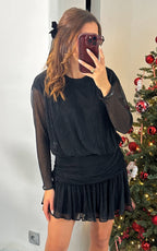 Vestido con Lentejuelas Midnight Kiss - Negro