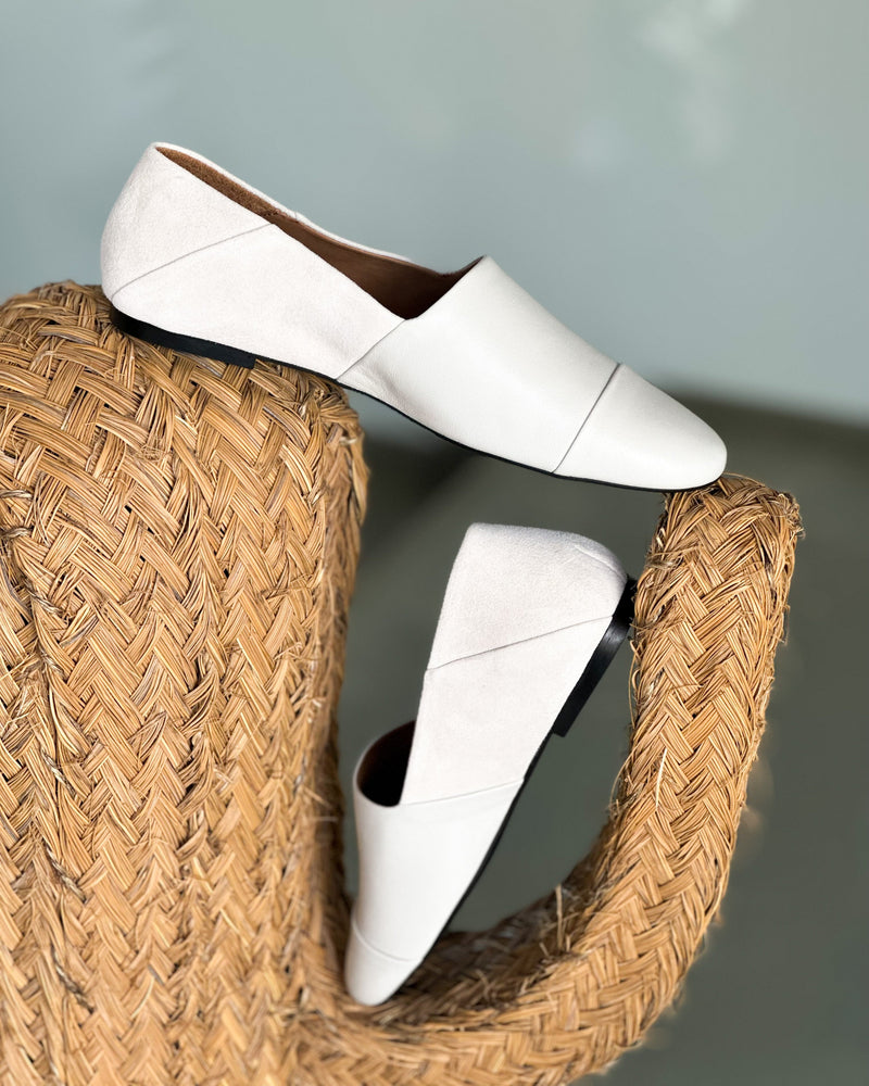 Cotton Slip-on Leather and Suede - Lachoix