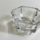 Paire De Bougeoirs En Verre Vintage