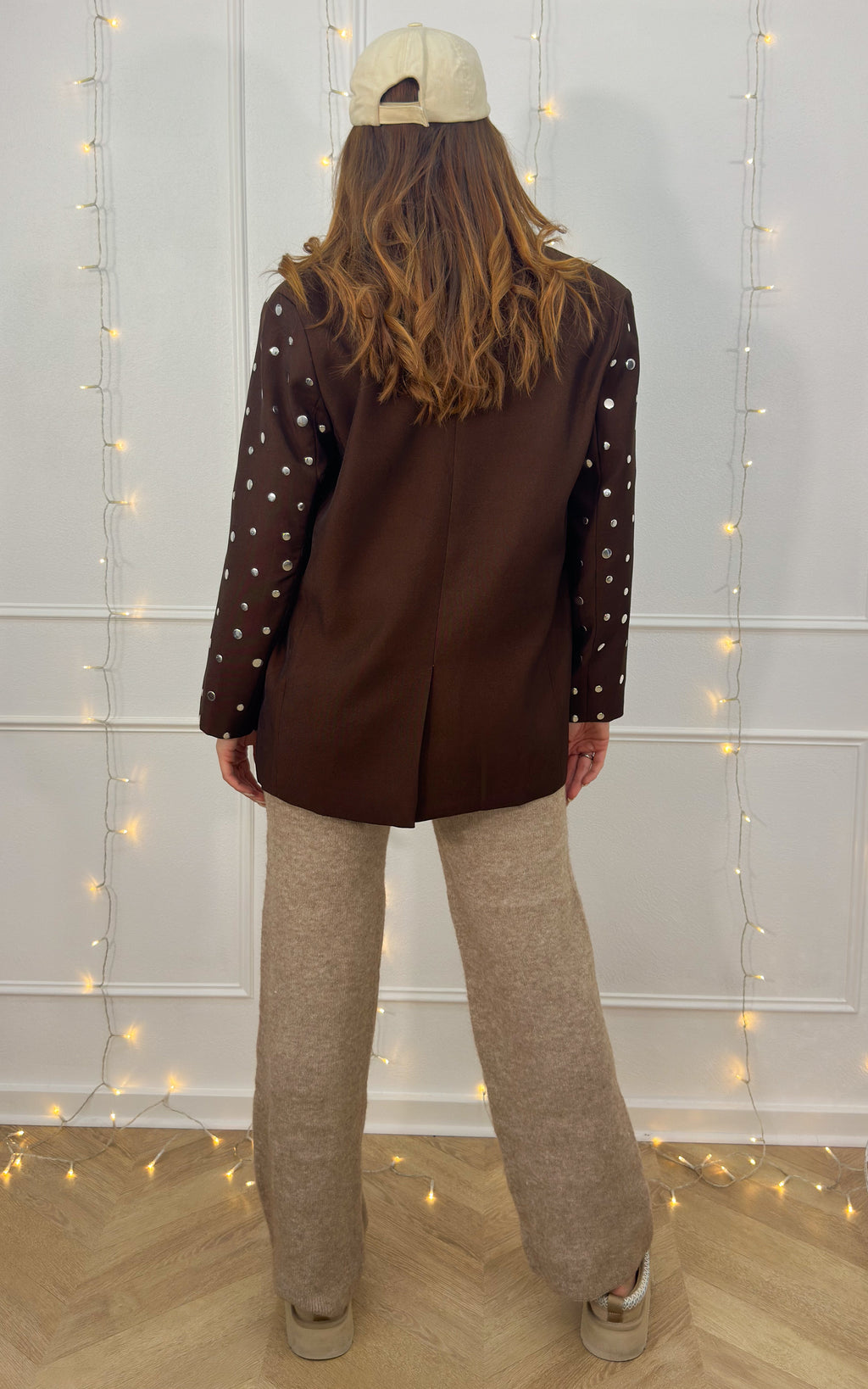 Studded Luenna Blazer - Brown