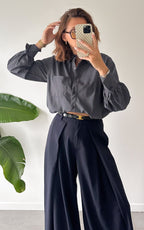 Camicia A Quadri Sixtine - Blu Notte E Bianco