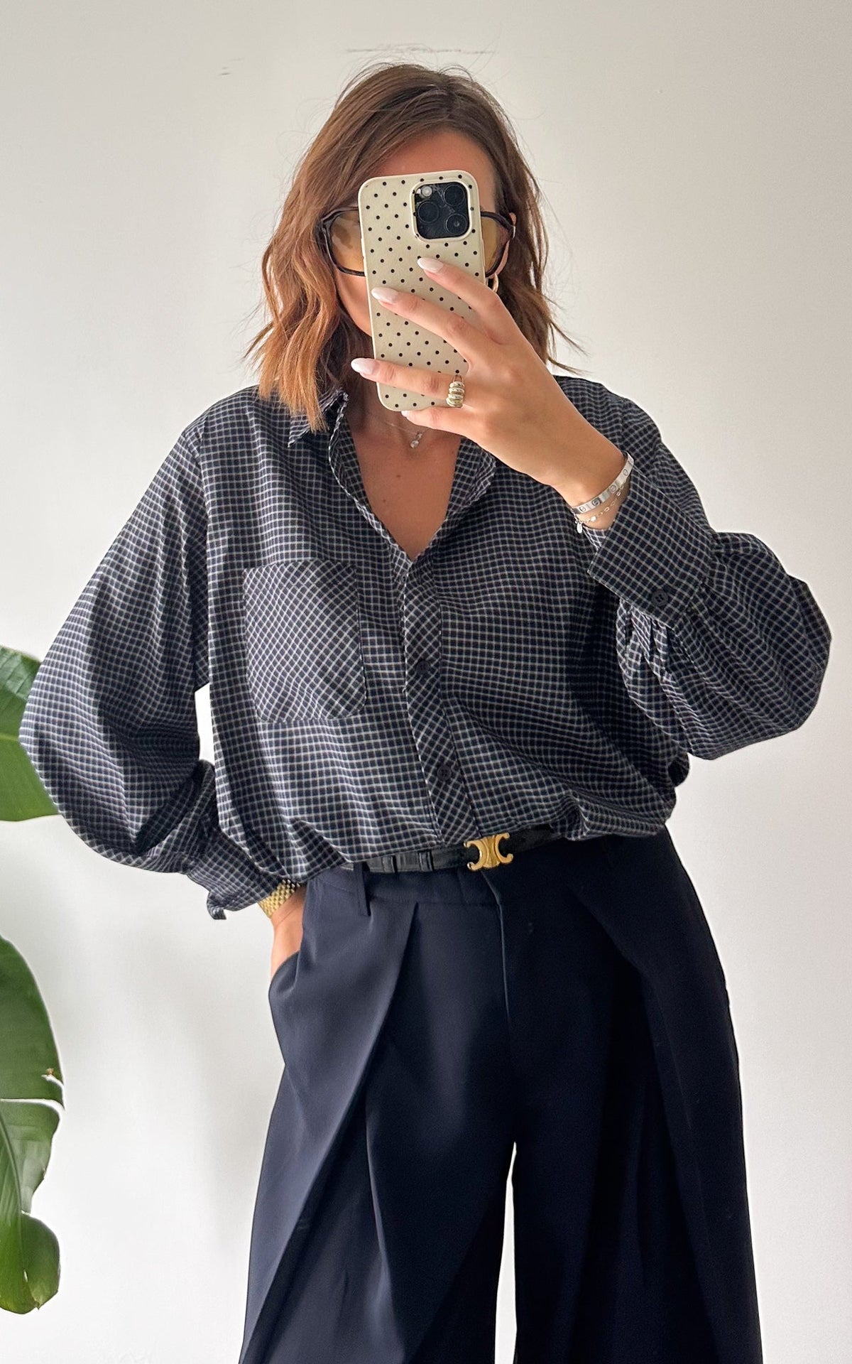 Camicia A Quadri Sixtine - Blu Notte E Bianco