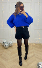 Elynae Sequin Shorts - Black