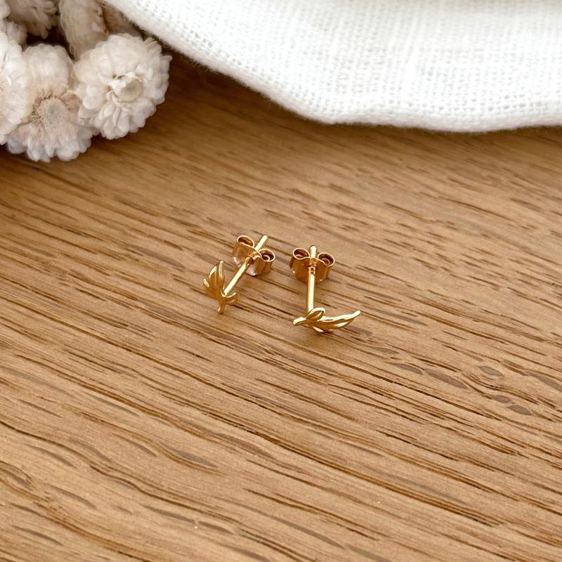 Gold-plated “Filine” earrings-Instants-Plaisirs-Instants Plaisirs earrings | Jewelry