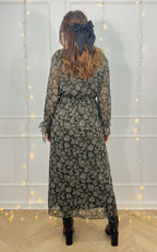 Vestido Con Estampado Floral Ceyliane - Caqui
