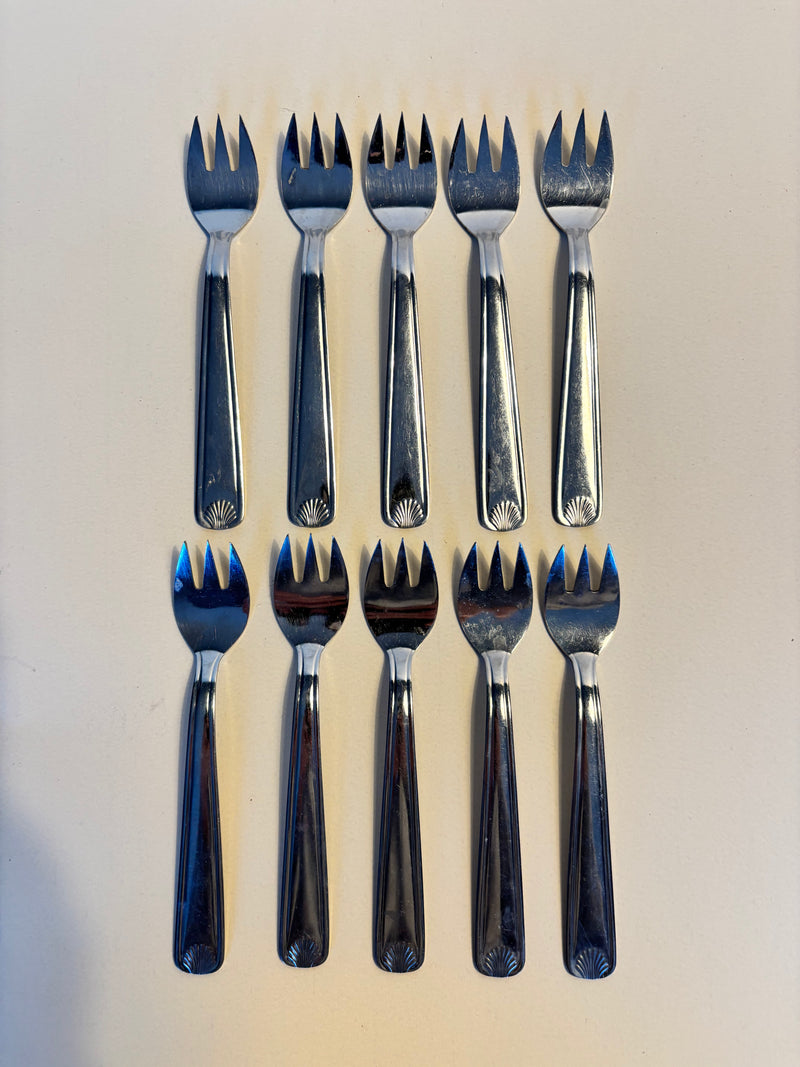 Lot De 10 Fourchettes À Dessert