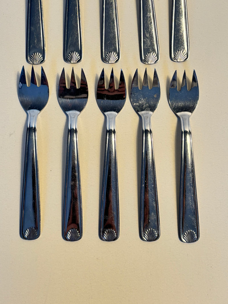 Lot De 10 Fourchettes À Dessert