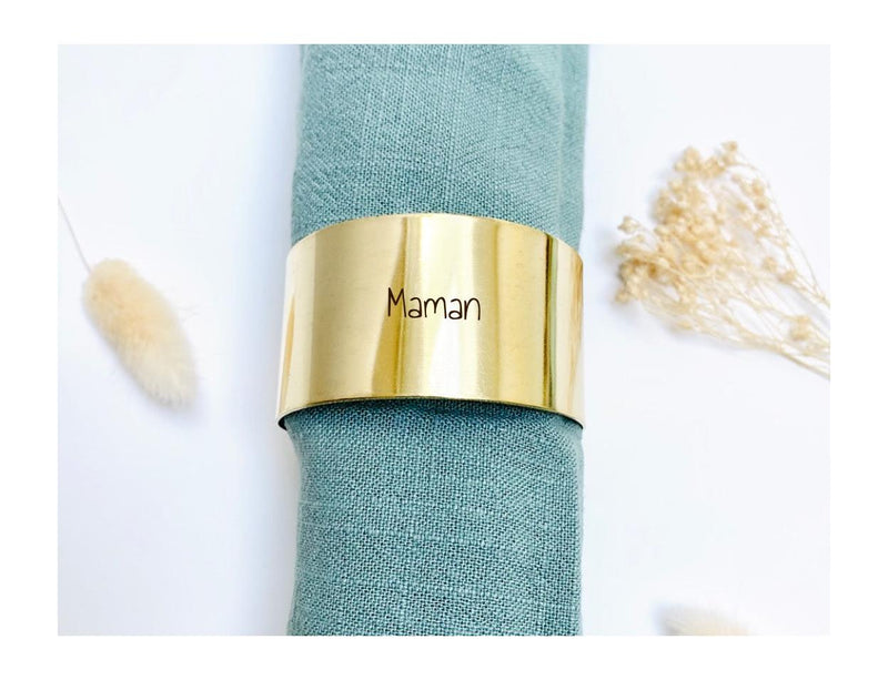 Rond De Serviette En Laiton Personnalisé