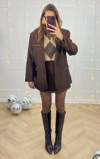 Kaeline Blazer - Brown