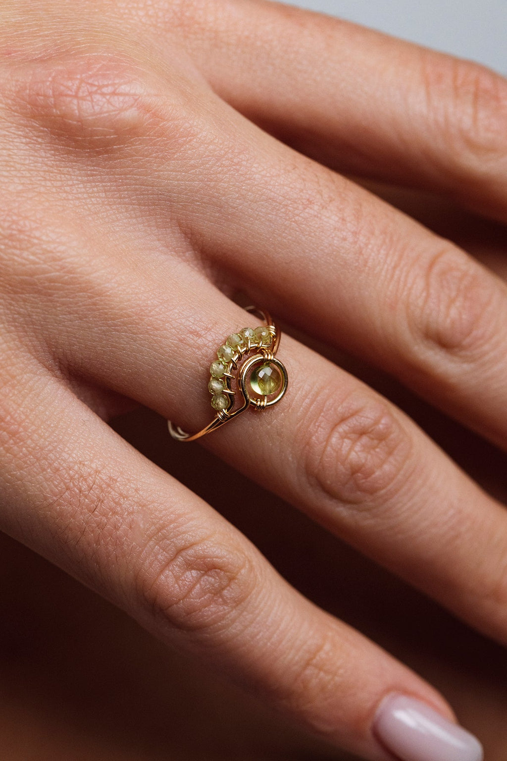 Bague Swan - Péridot