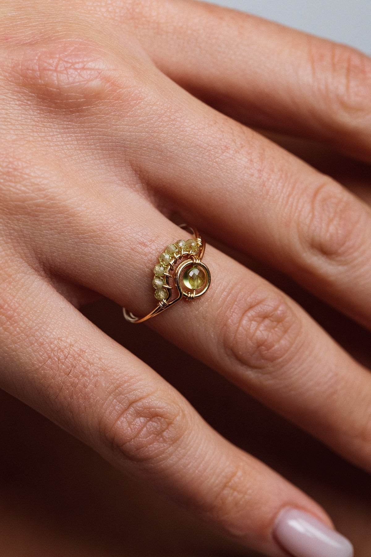 Bague Swan - Péridot