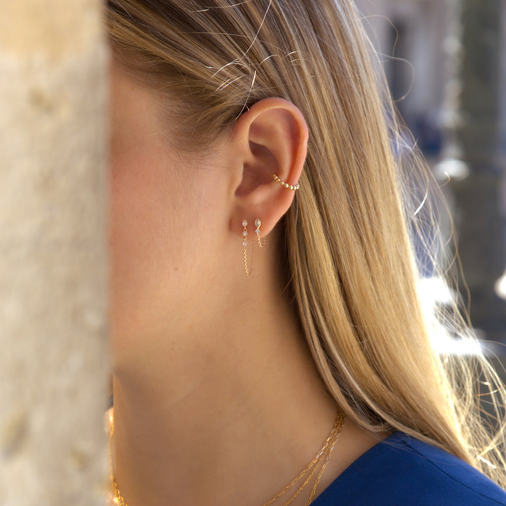 Boucles D'Oreilles Chaine Ella