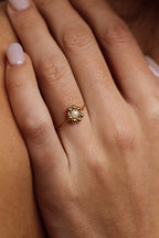 Anillo Daisy - Perla Cultivada