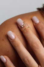 Bague D'Ongle Tissage - Perle De Culture