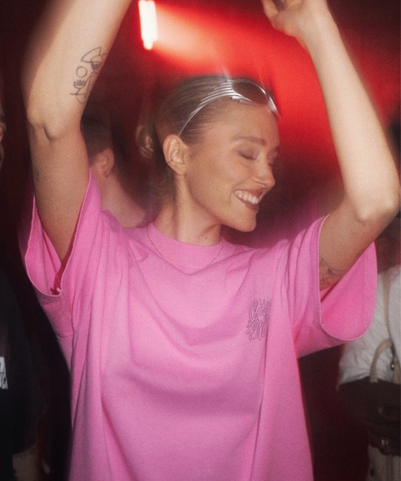 T-Shirt Washed Lmsn - Pink