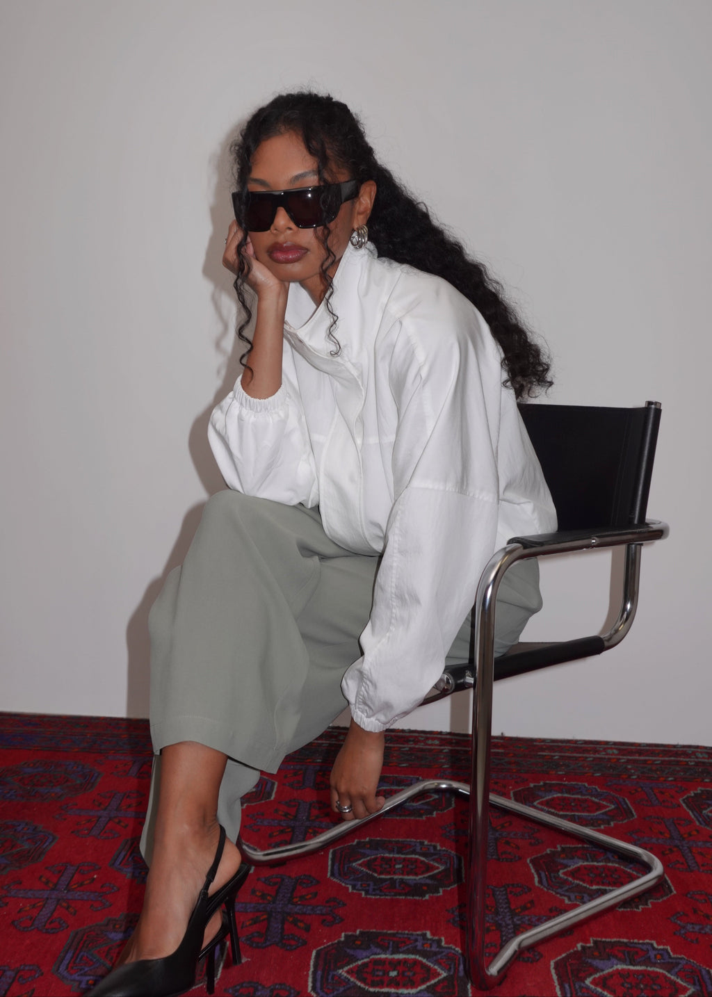 Coupe-Vent Carter High Neck – Ivory
