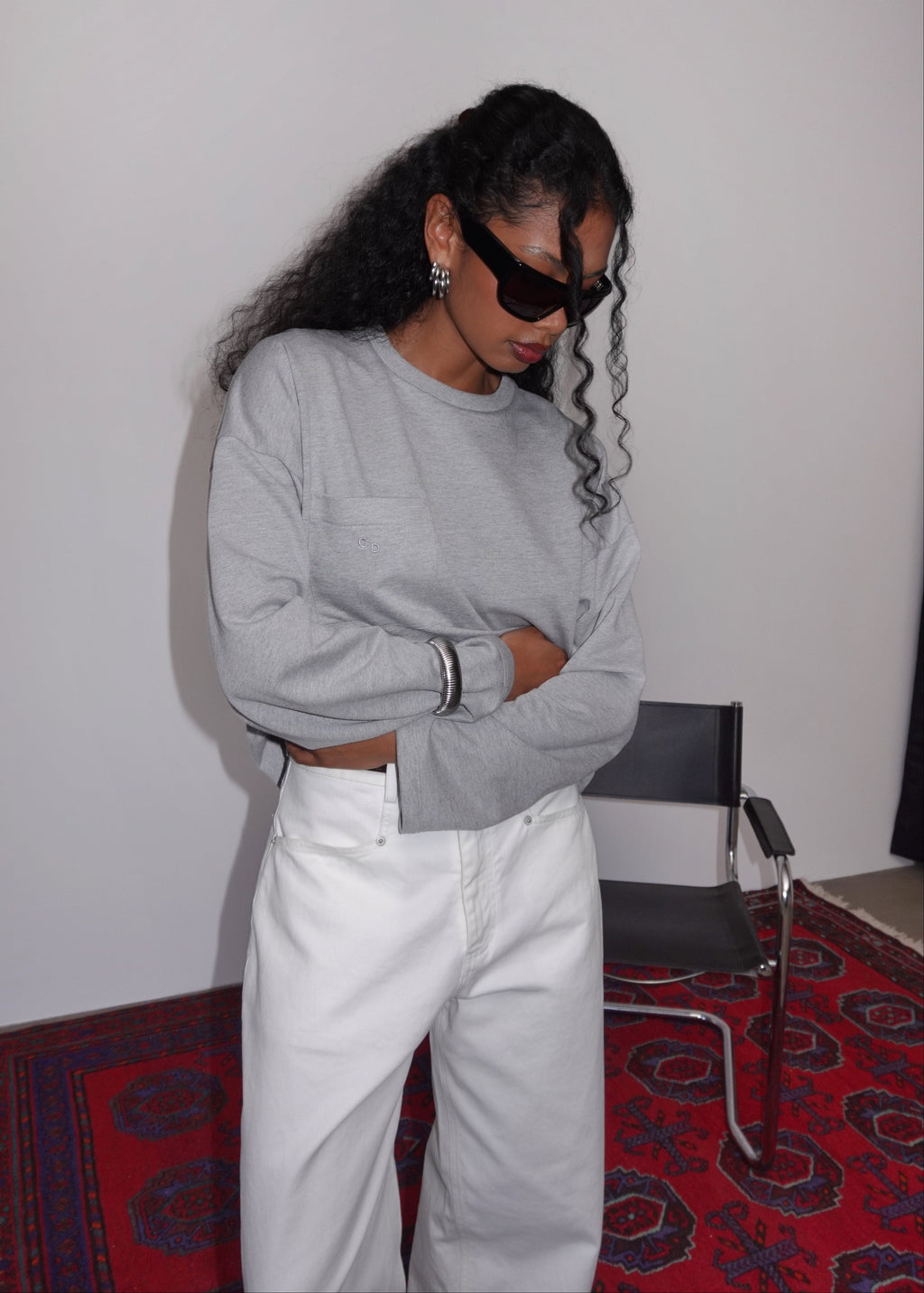 Top Manches Longues Brady Oversized - Grey