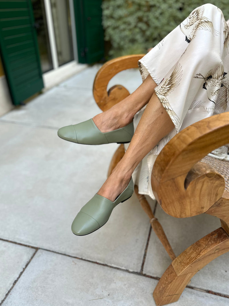 Slip-On de piel caqui - Lachoix